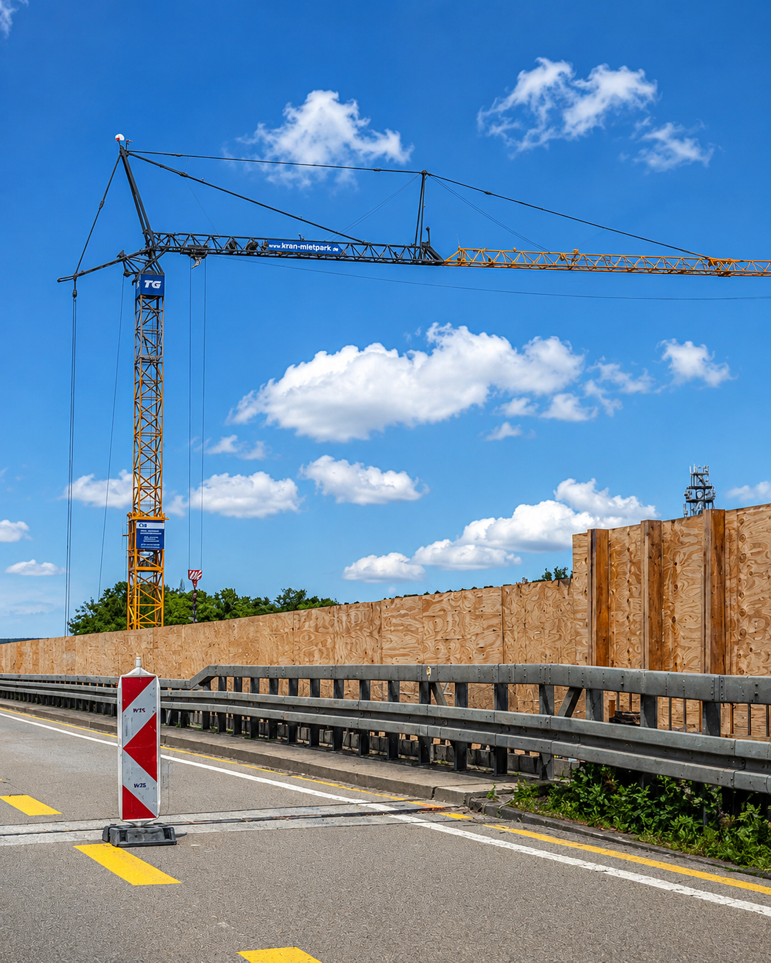 Kran mieten Baustelle